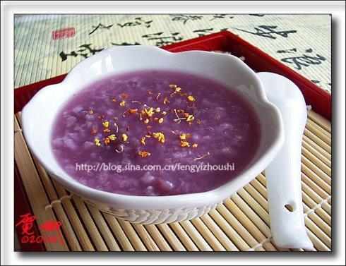 桂花紫薯粥的做法