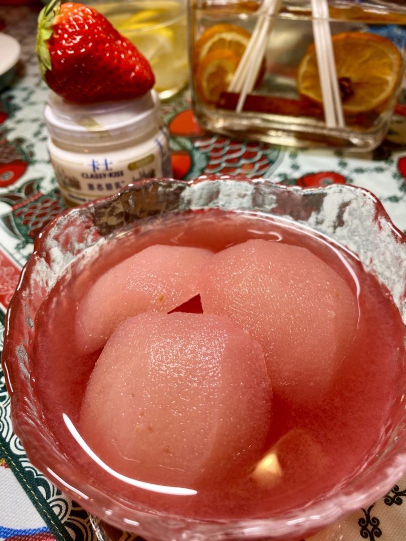 莓子雪梨「年夜饭后的最佳甜品」