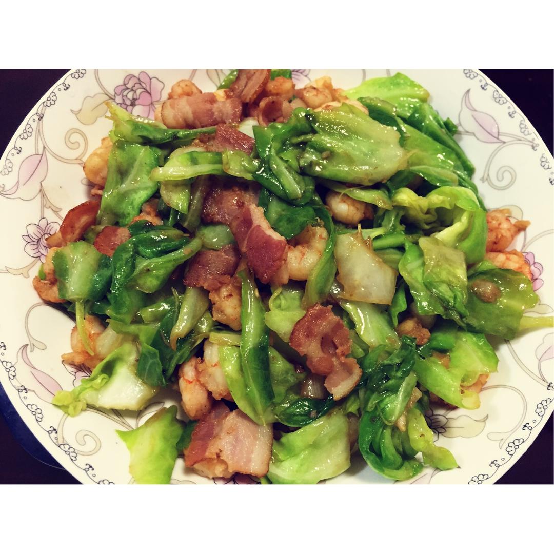 培根手撕包菜