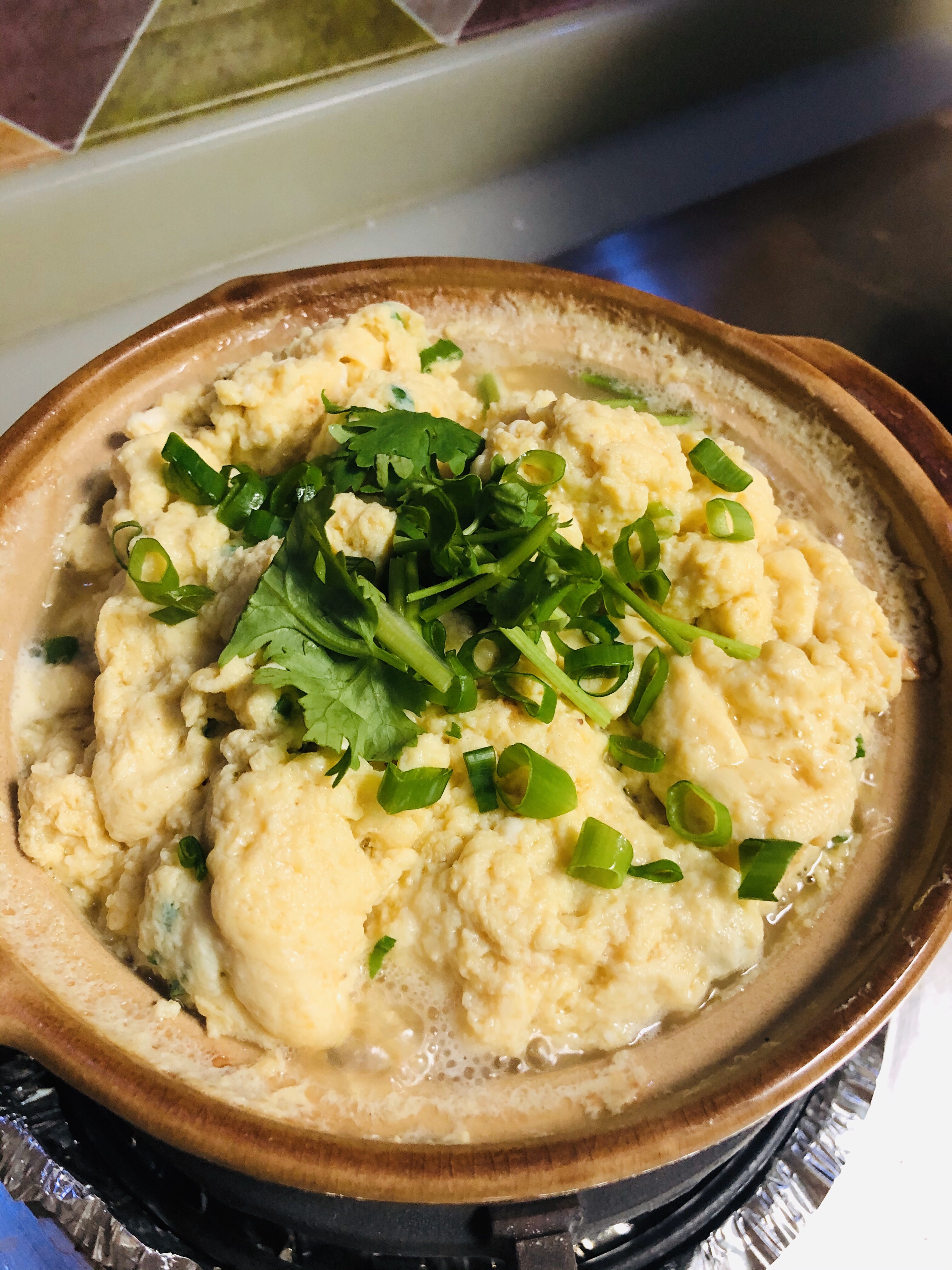 快手菜～砂锅炖蛋的做法