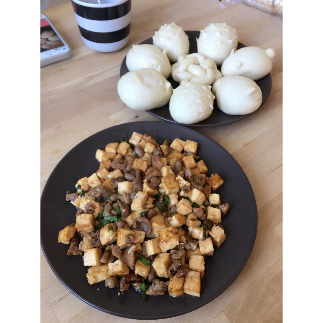 蒜香肉末烧豆腐