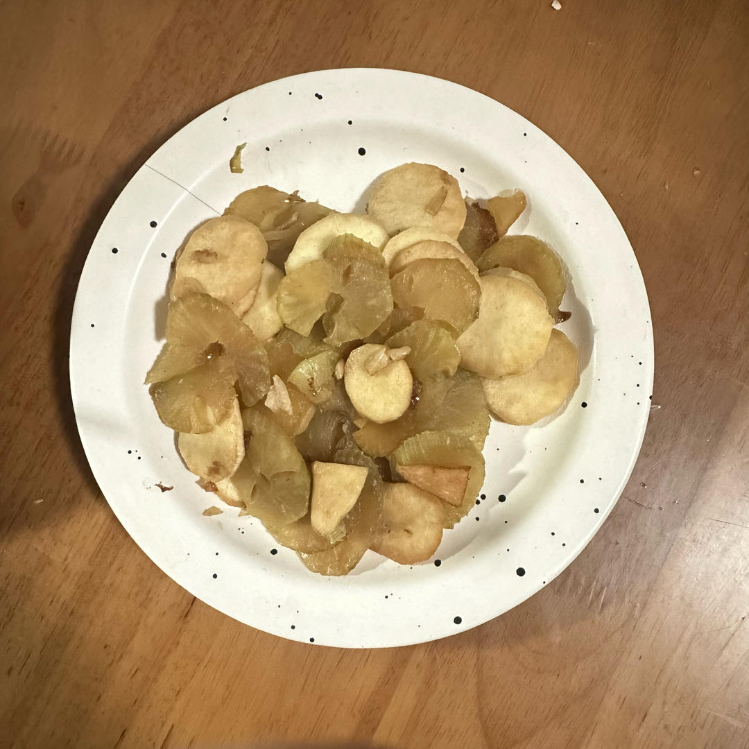青笋炒茭白