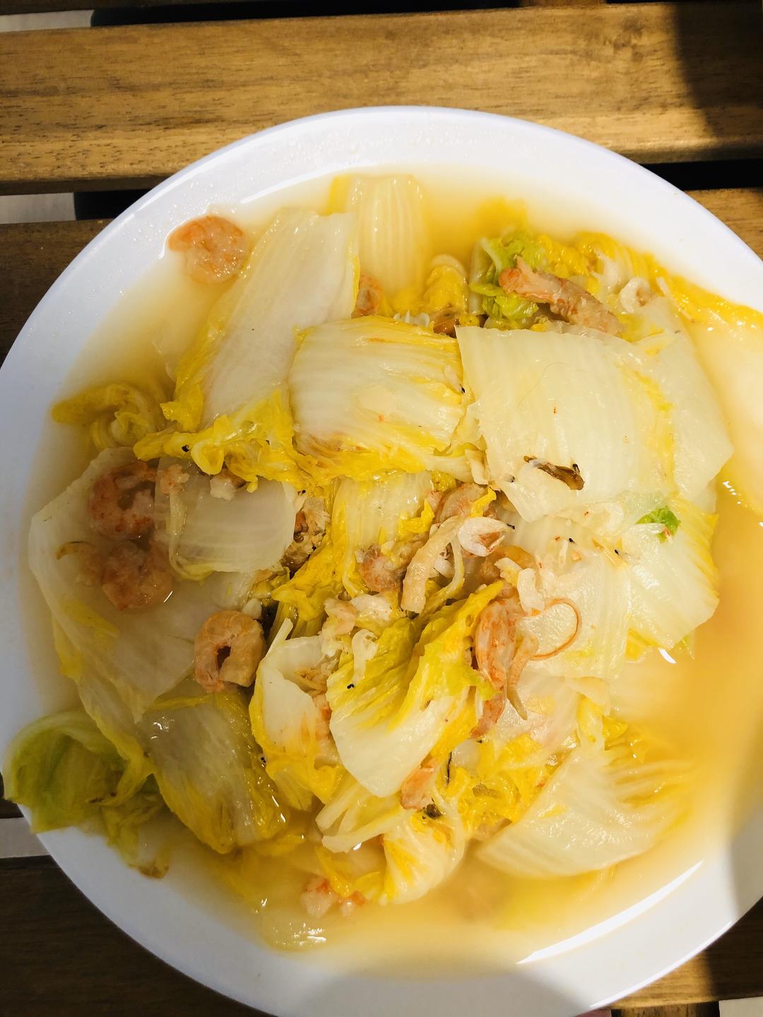 海米娃娃菜的做法