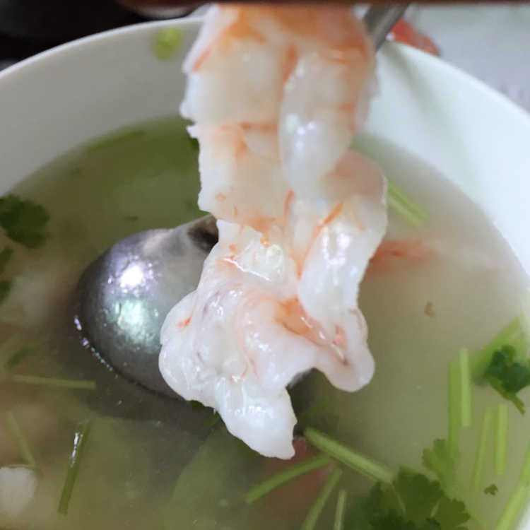 三鲜敲虾汤