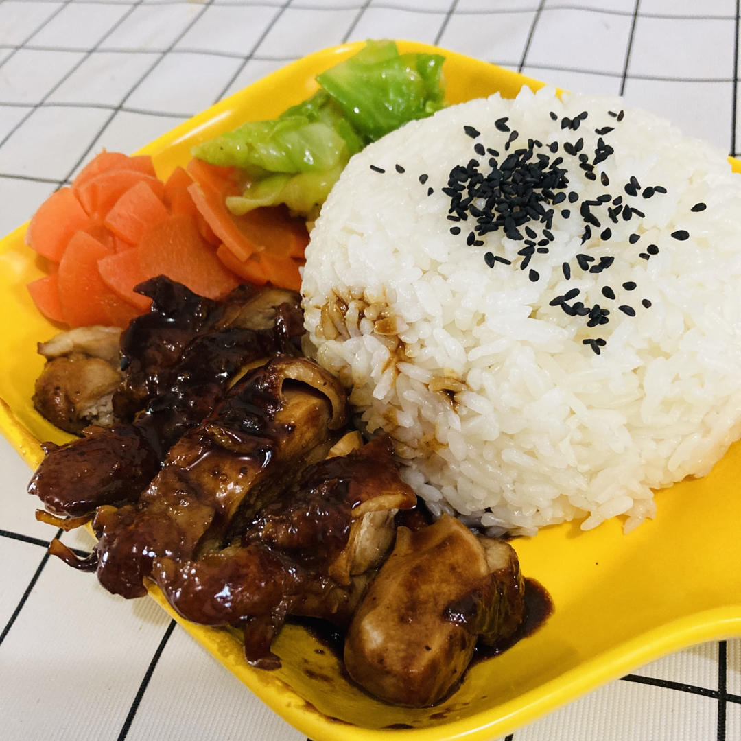 照烧鸡腿饭