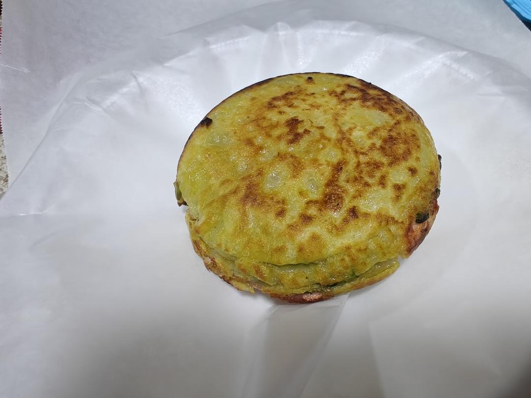 早餐霸王~沉甸甸鸡蛋汉堡