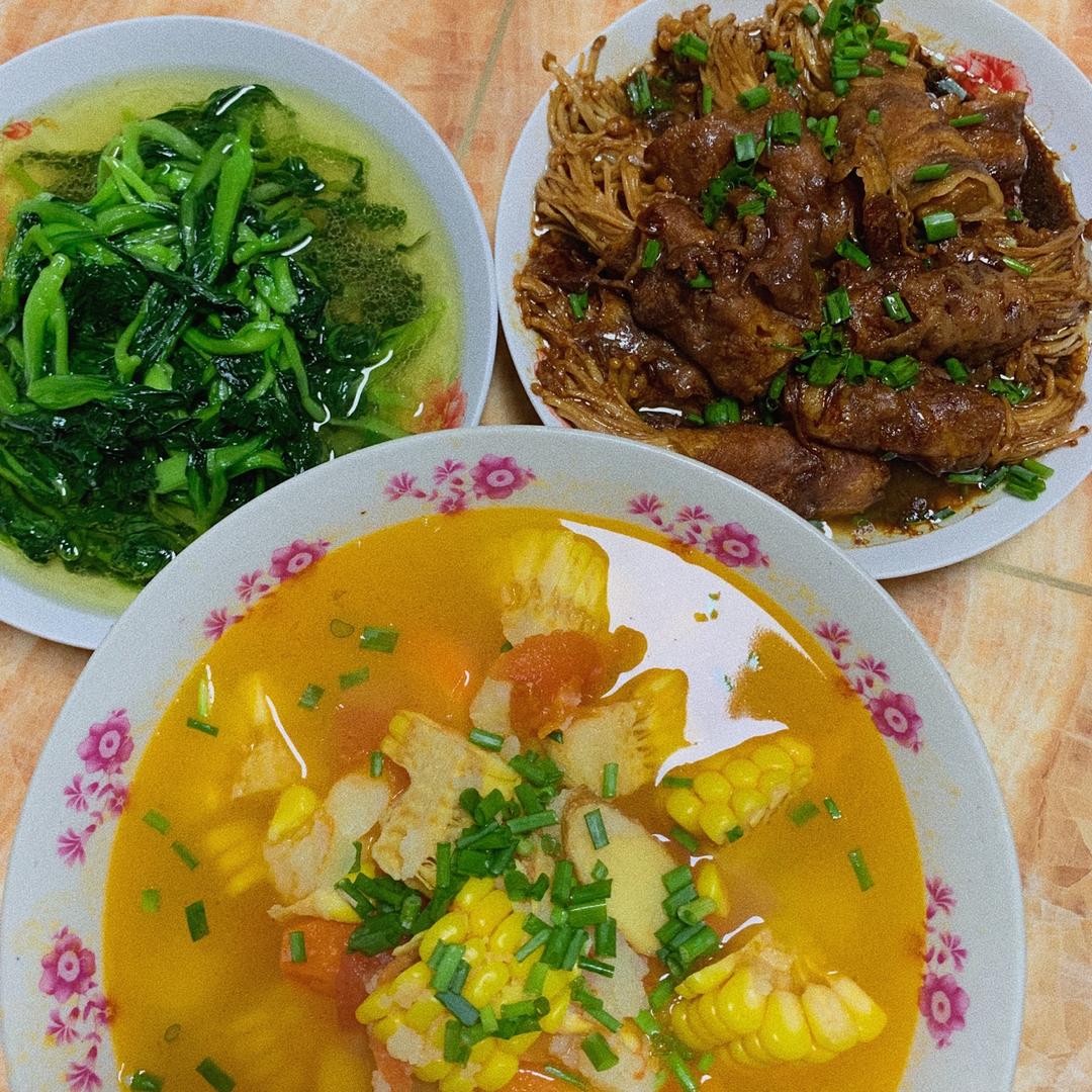 香菇玉米素蔬养生汤 没难度