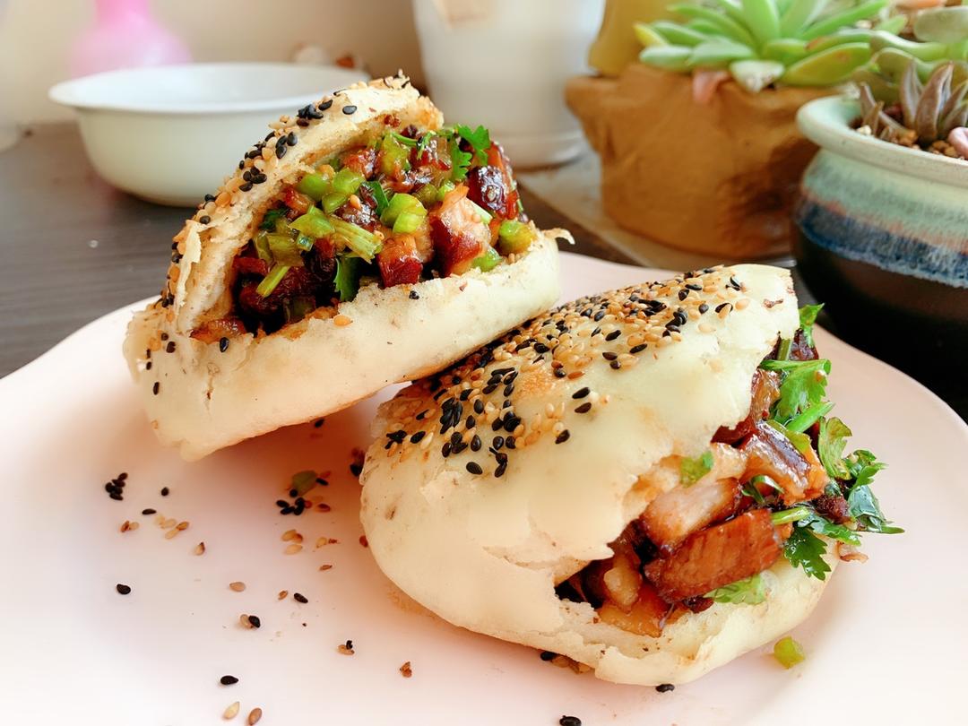 椒盐烧饼肉夹儿