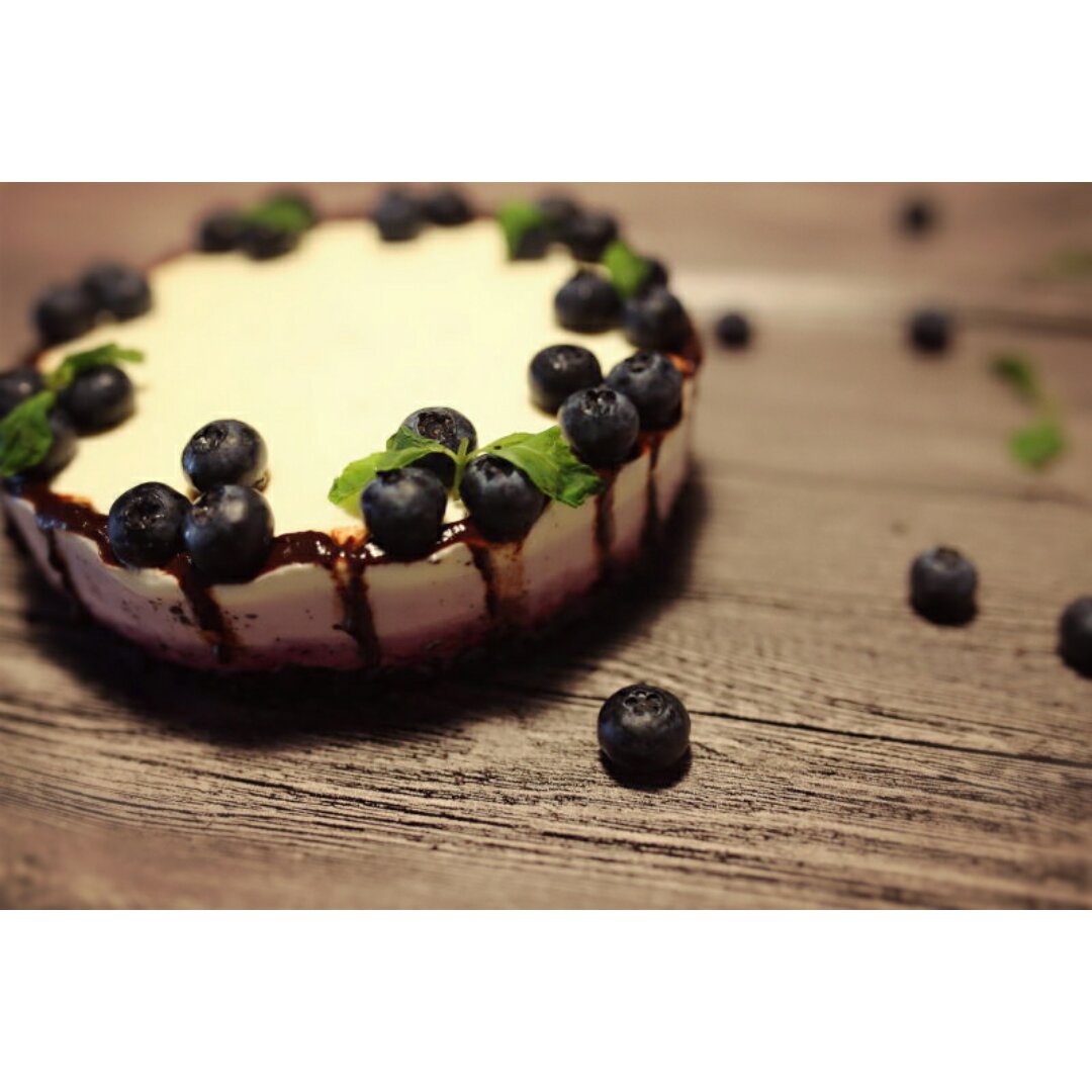 渐变蓝莓冻芝士蛋糕（免烤）