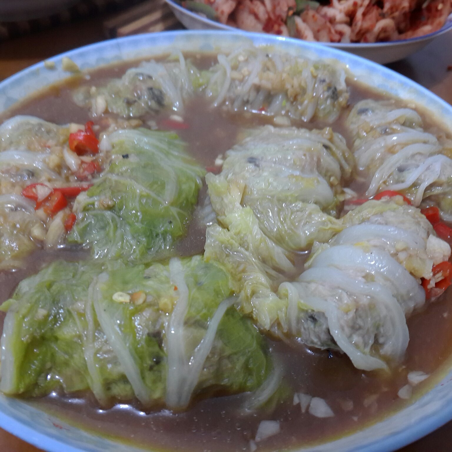 肉酿白菜卷