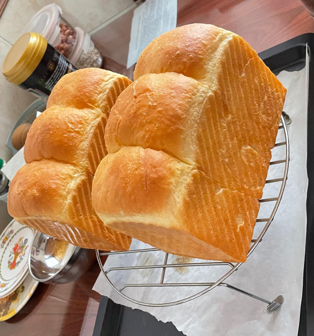 🍞低热量，超级柔软，蓬松，清甜三明治白吐司