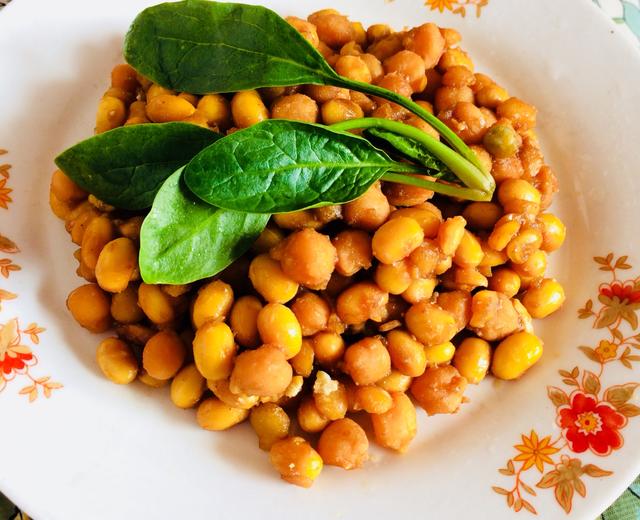 酱鹰嘴豆/黄豆/豌豆 @自制酱豆@无油无糖☝️比肉还好吃✌️你愿意相信吗🤔️的做法