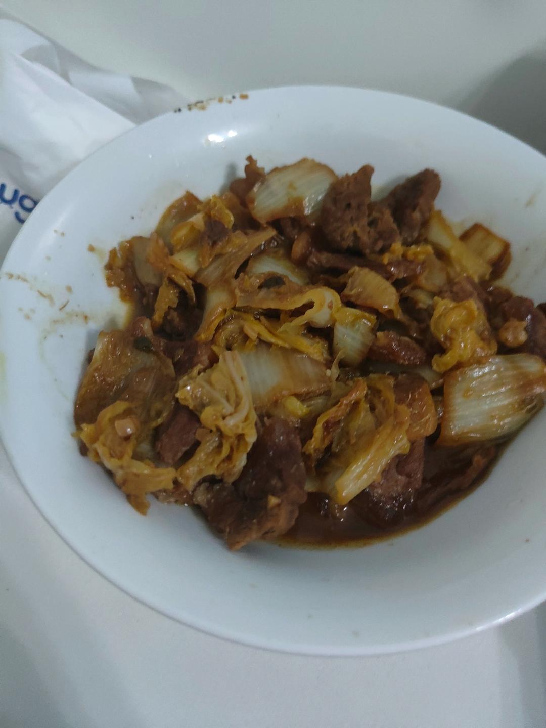 大白菜烧牛肉