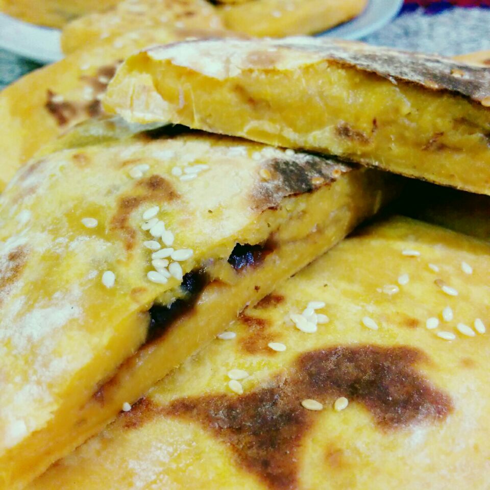 红豆番薯饼