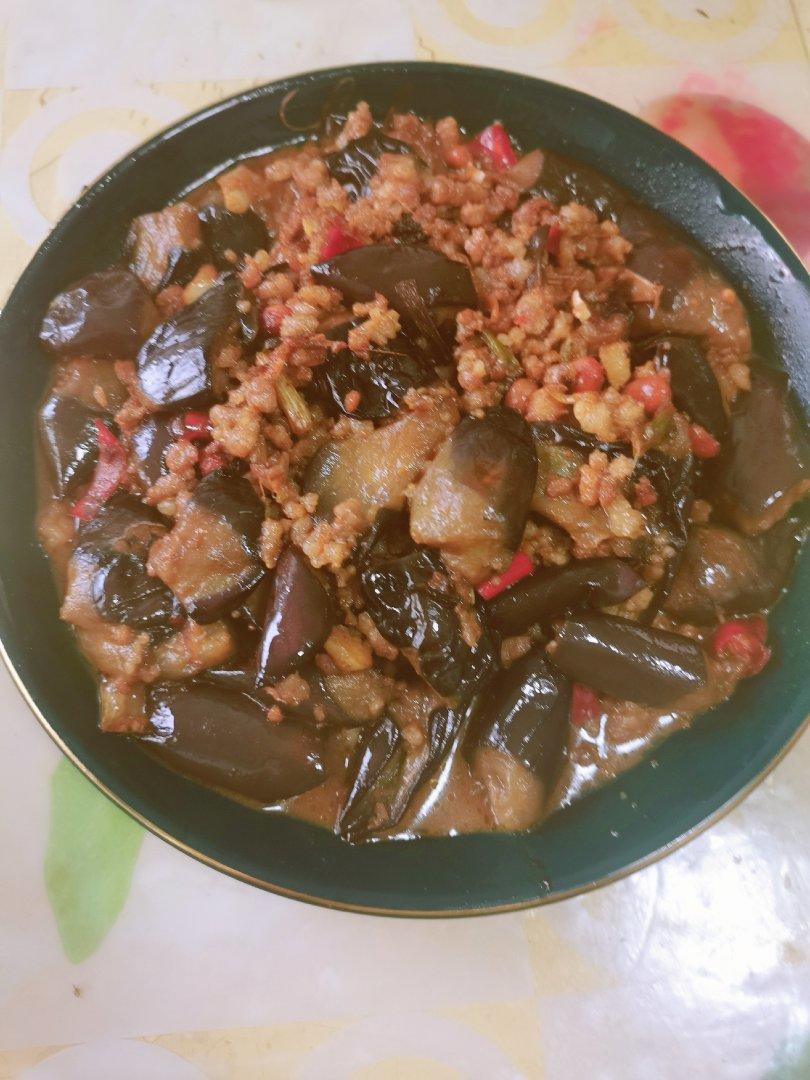 红烧肉沫茄子