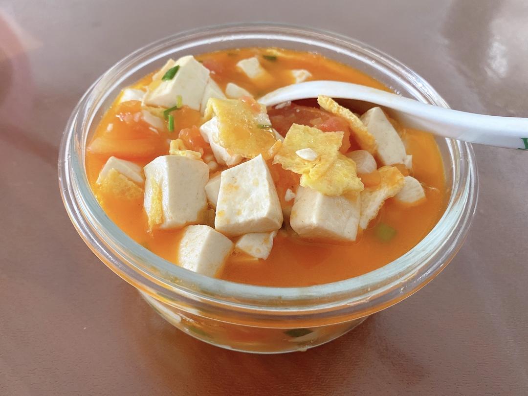 夏日大开胃番茄炖豆腐