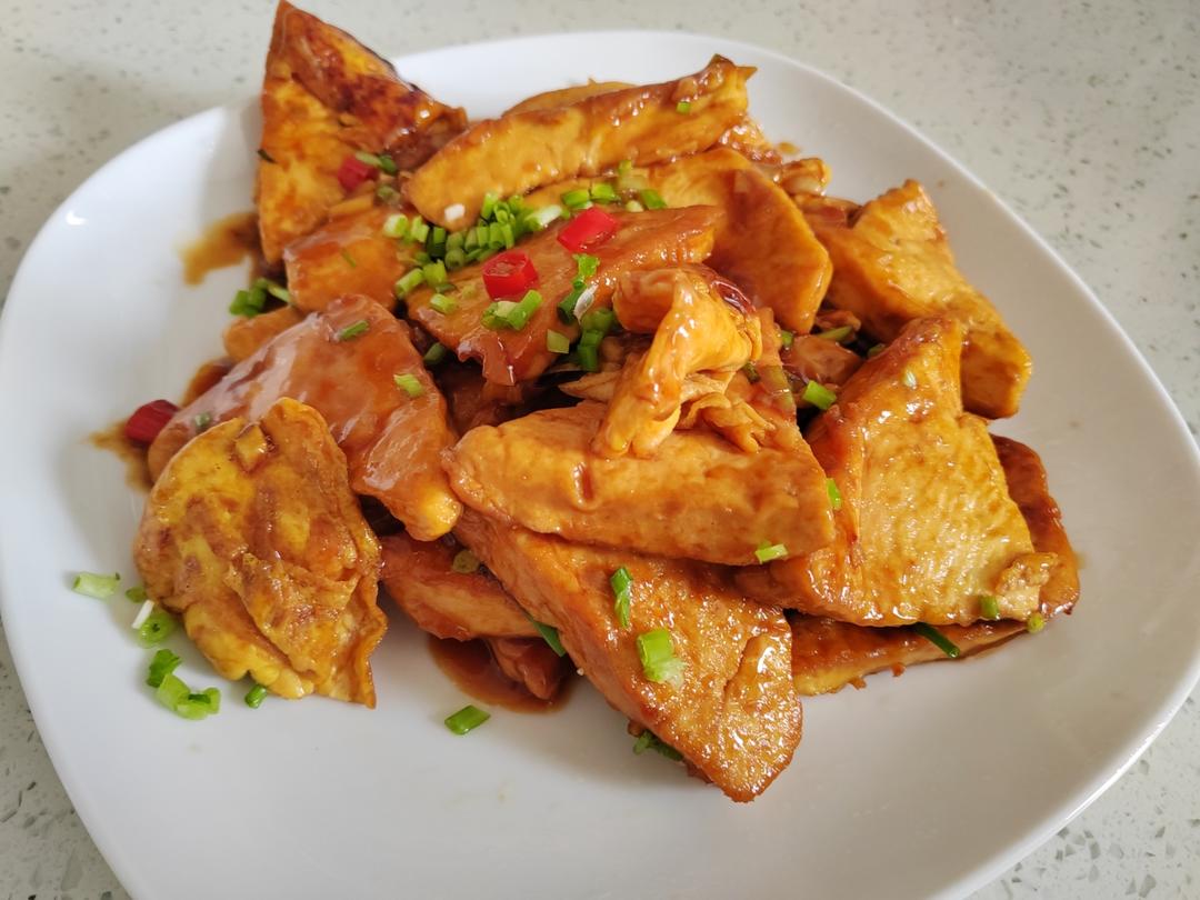 焖煎豆腐