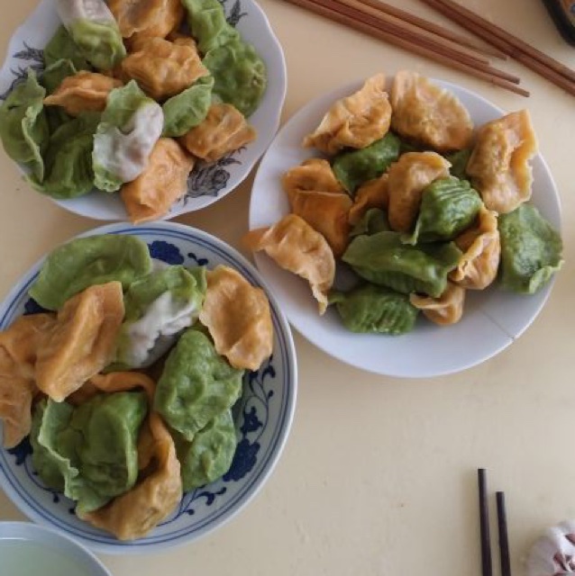 彩色水饺