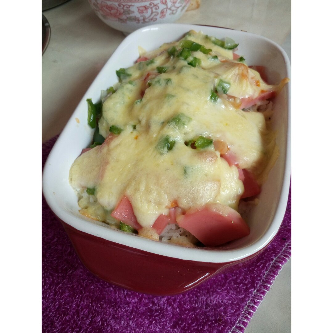 土豆火腿焗饭