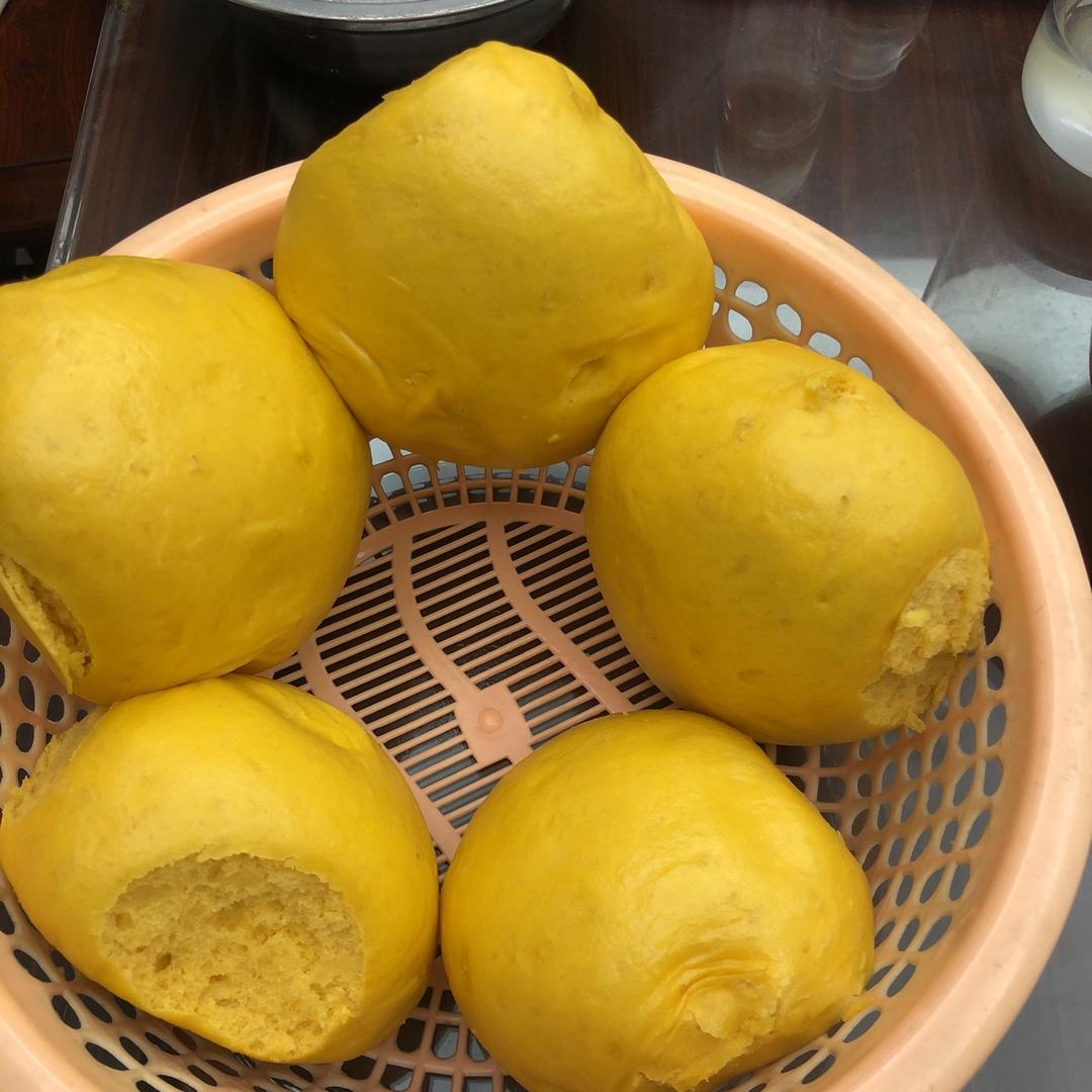 南瓜花卷馒头