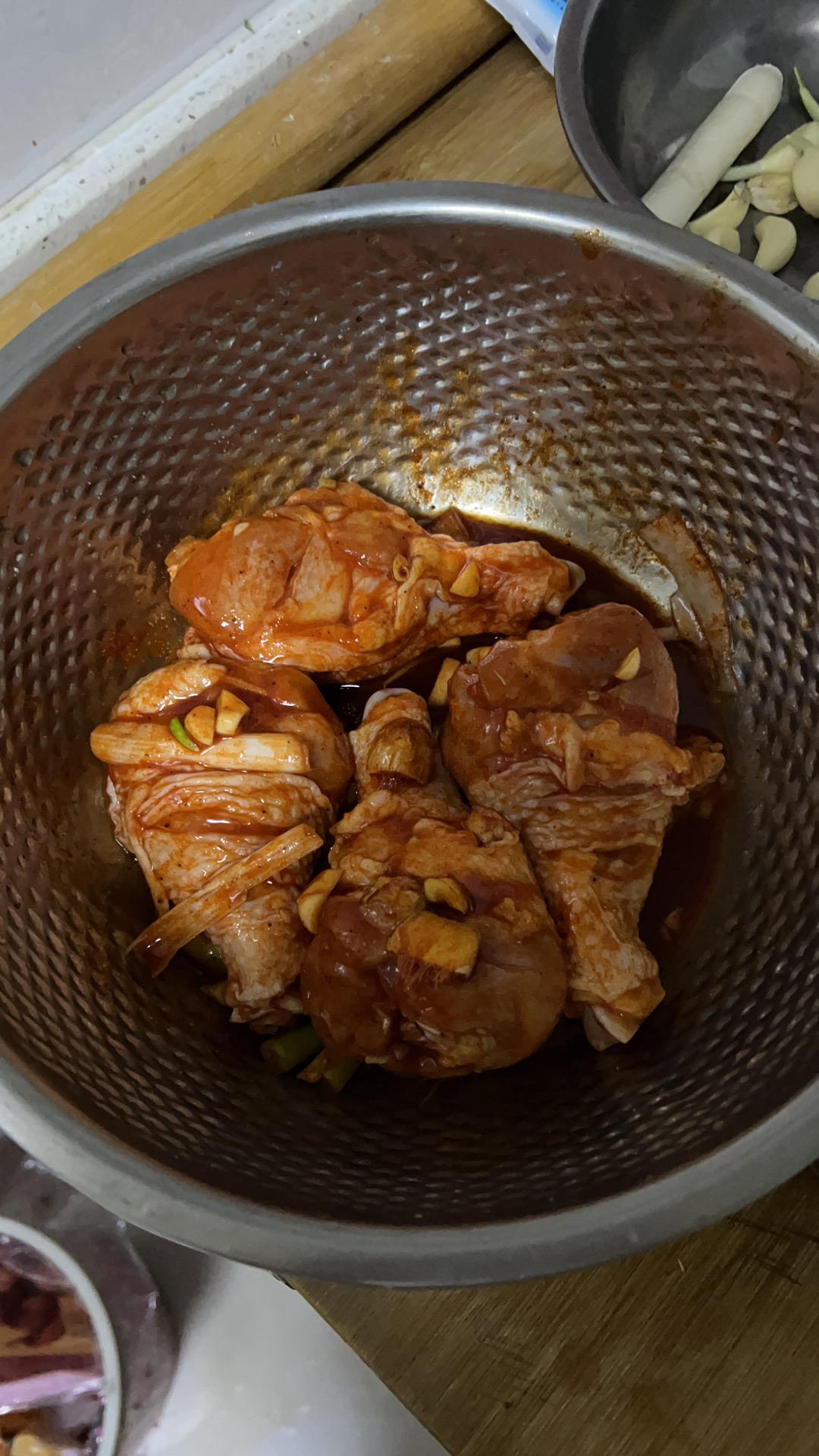 简单的空气炸锅奥尔良鸡腿