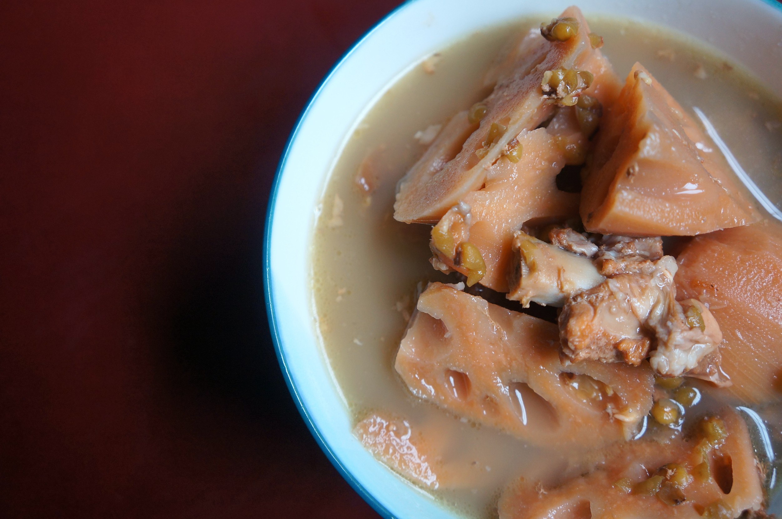 绿豆莲藕排骨汤