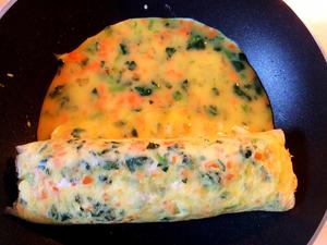 蔬菜厚蛋烧三明治（超详细平底锅做厚蛋烧）的做法 步骤10