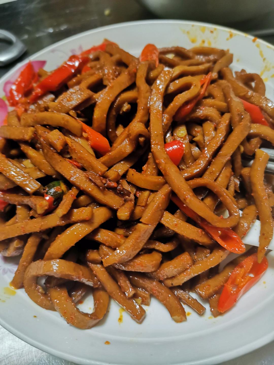 卤香干豆笋炒三丝