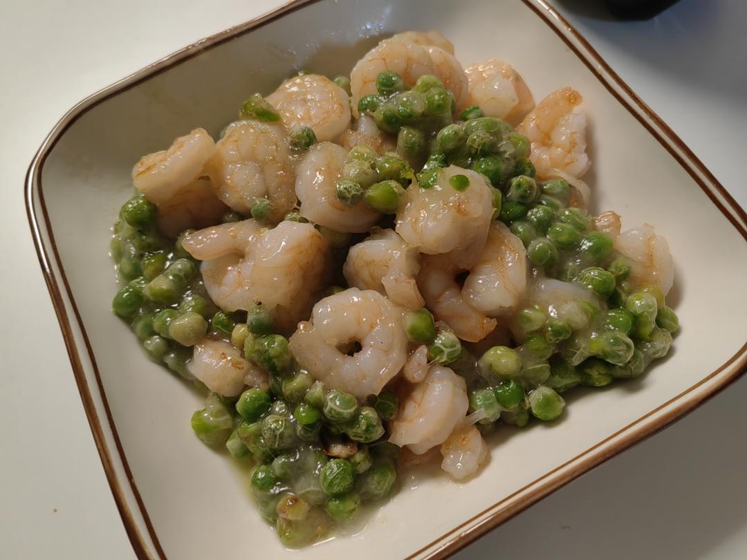 青豆炒虾仁