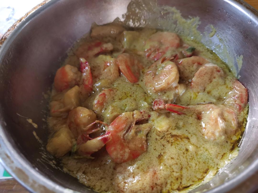 咖喱虾<绝对好吃>