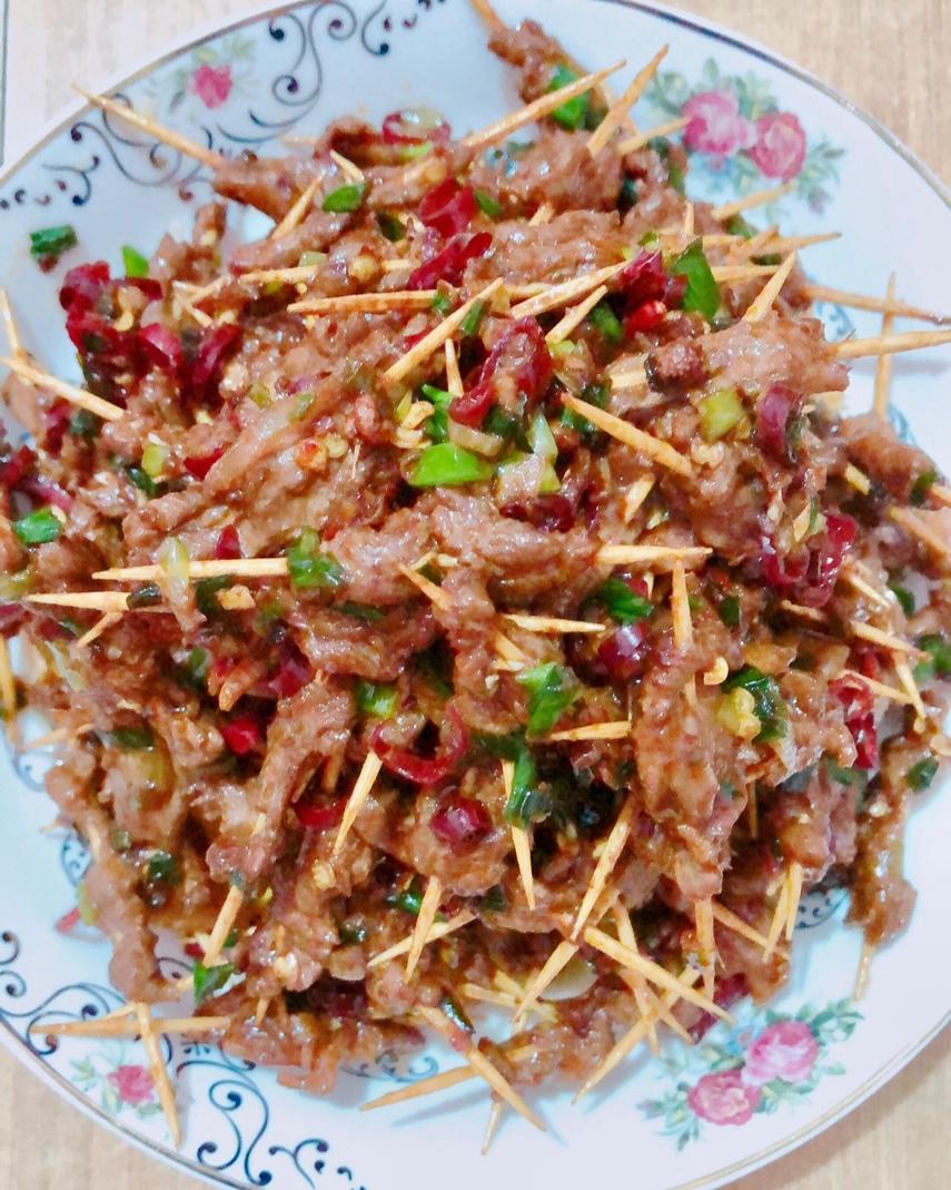 牙签牛肉 道地湖南味