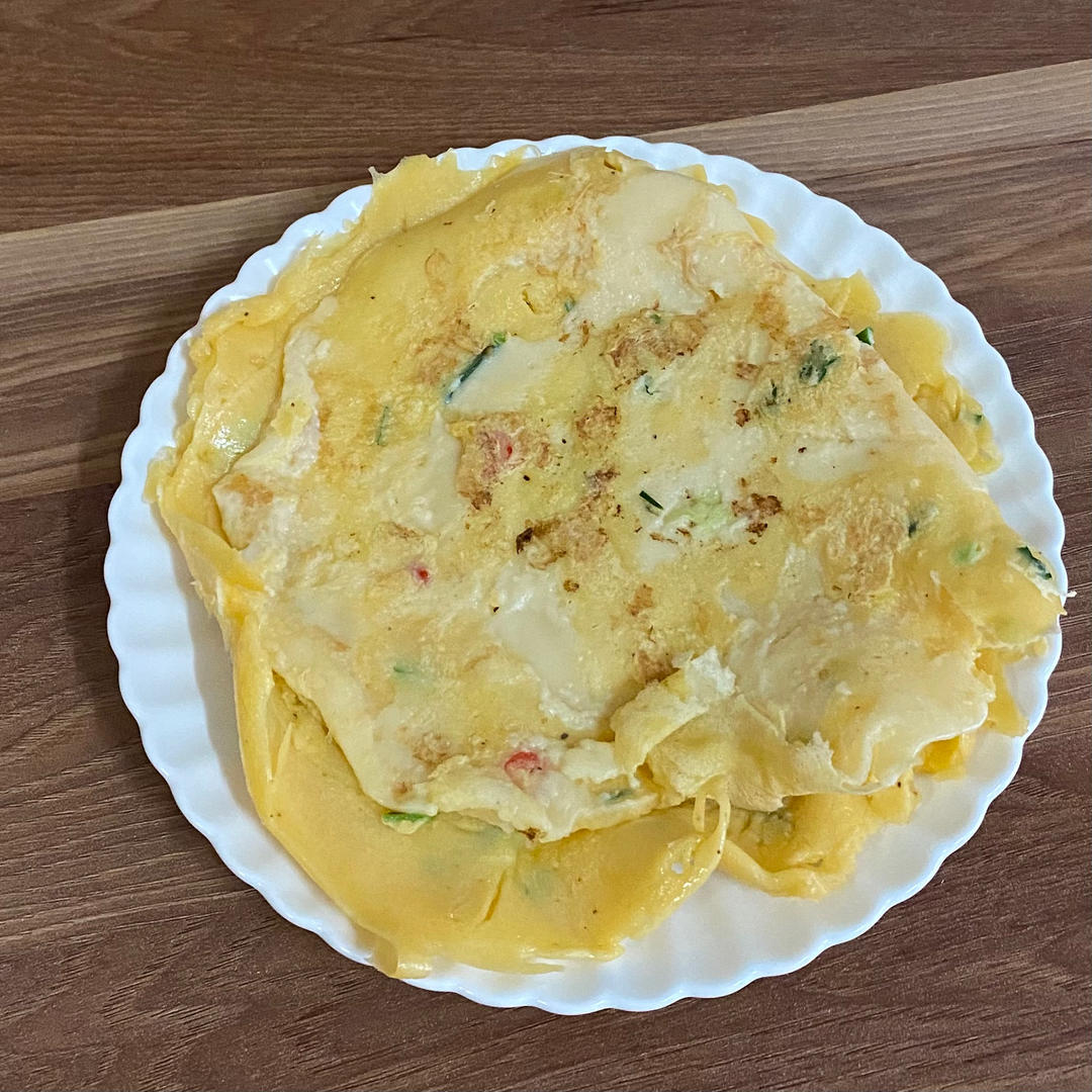 用葱花鸡蛋饼来唤醒你清晨的味蕾