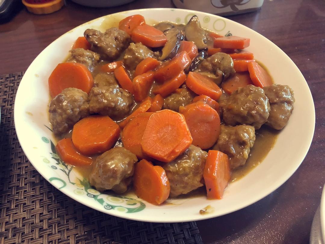 低卡日式咖喱肉丸餐