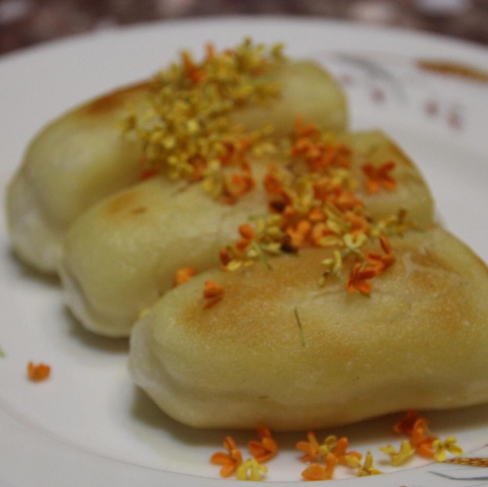 桂花红糖煎年糕