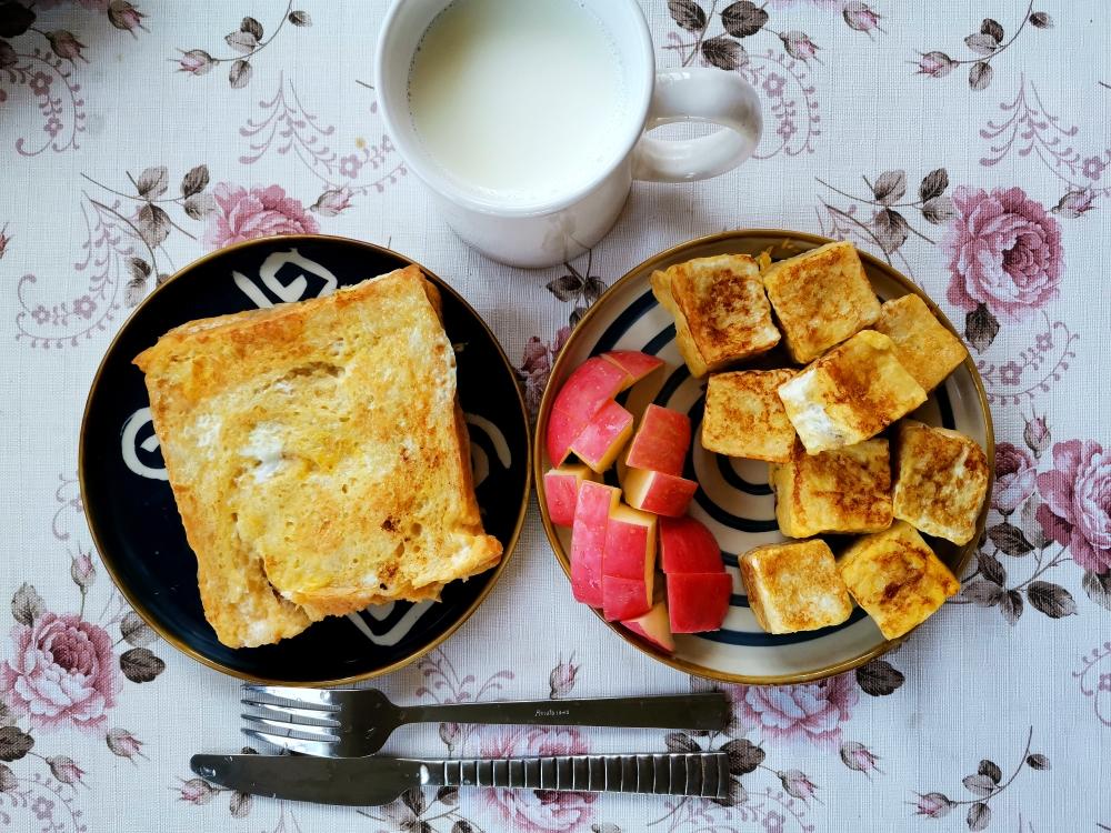 香蕉夹心西多士