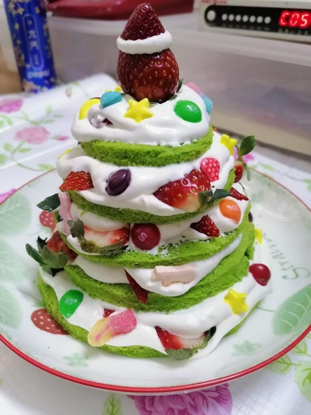 免烤箱❗️高颜值巨好吃的圣诞树松饼蛋糕🎄手把手教你做，让我们一起快乐过圣诞。