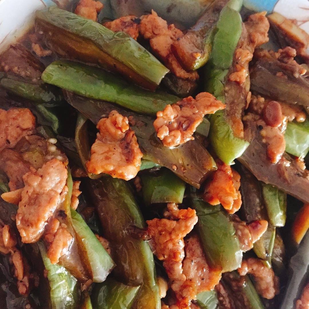 红烧肉沫茄子