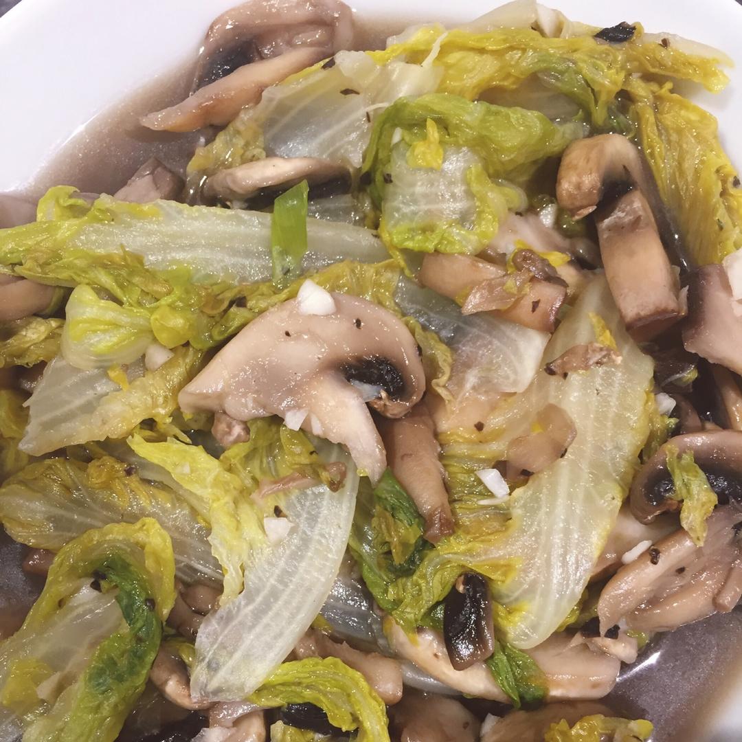蚝油蘑菇生菜
