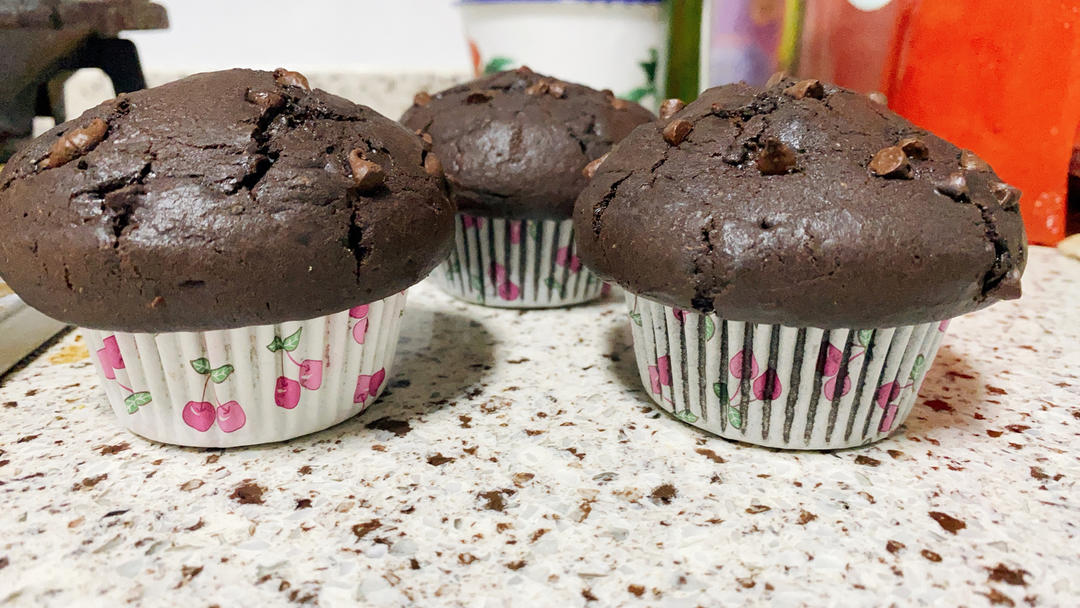 在家做巧克力蘑菇头麦芬蛋糕🍫