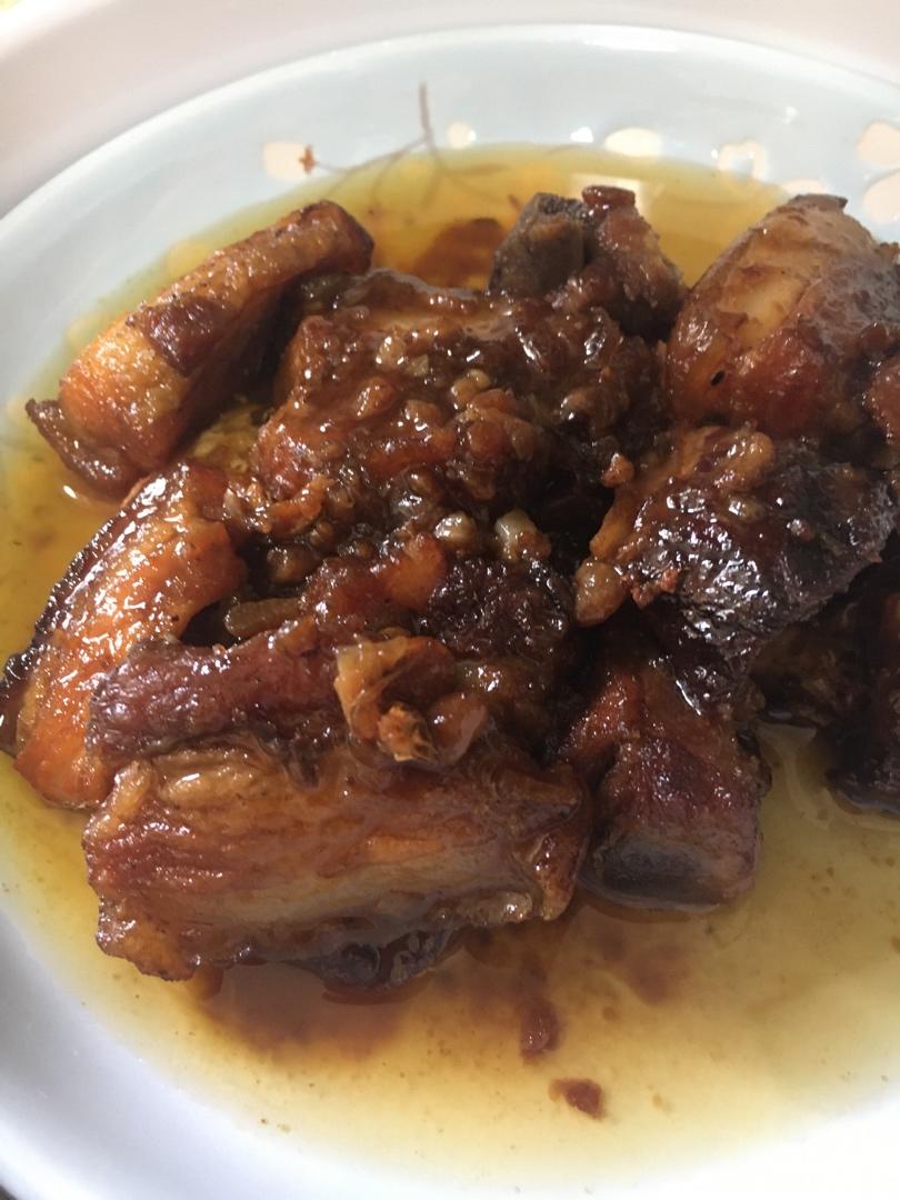 不放油的红烧肉+鹌鹑蛋