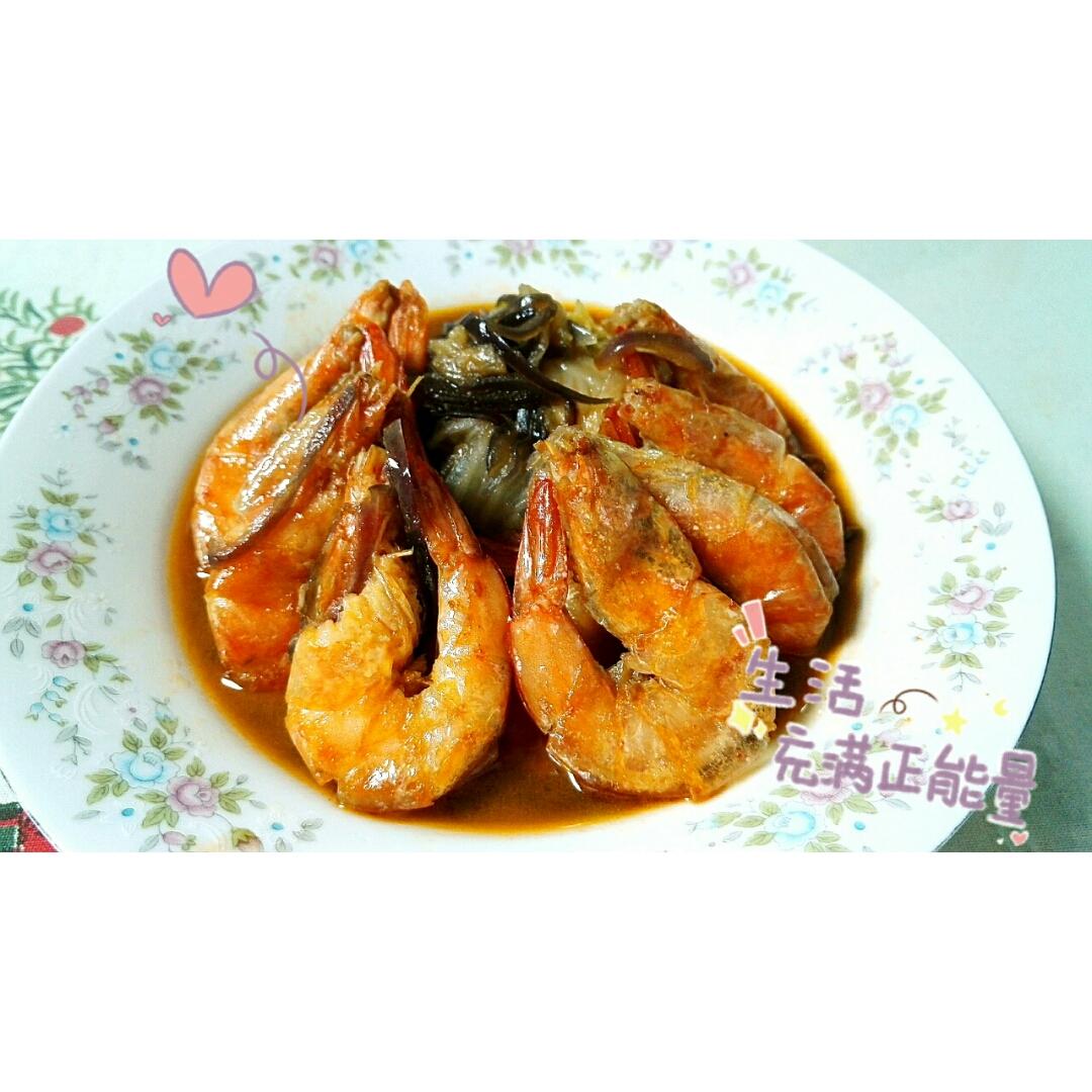 大虾烧白菜