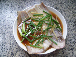 舟大富——清蒸玉秃鱼的做法