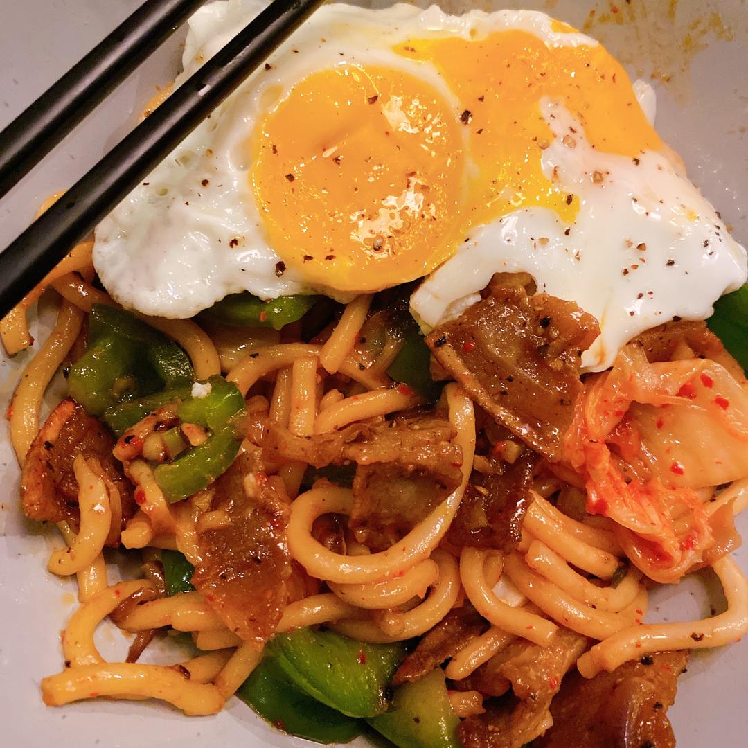 绝味五花肉泡菜乌冬面