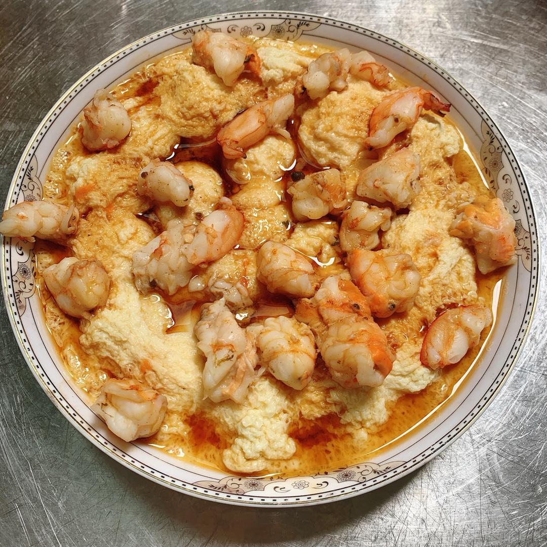 鲜虾蒸蛋羹