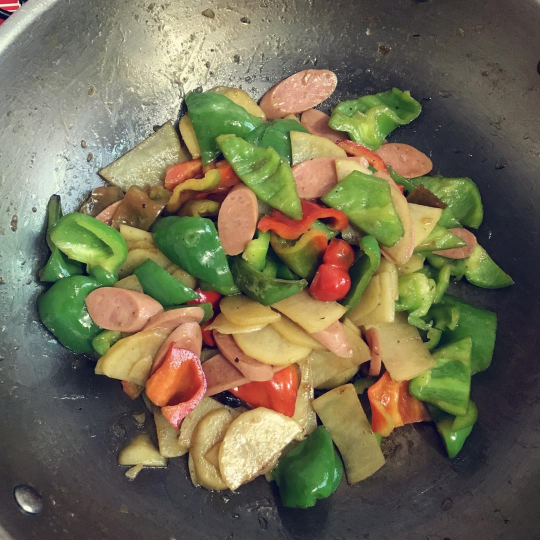 青椒土豆，素菜也可以香香的