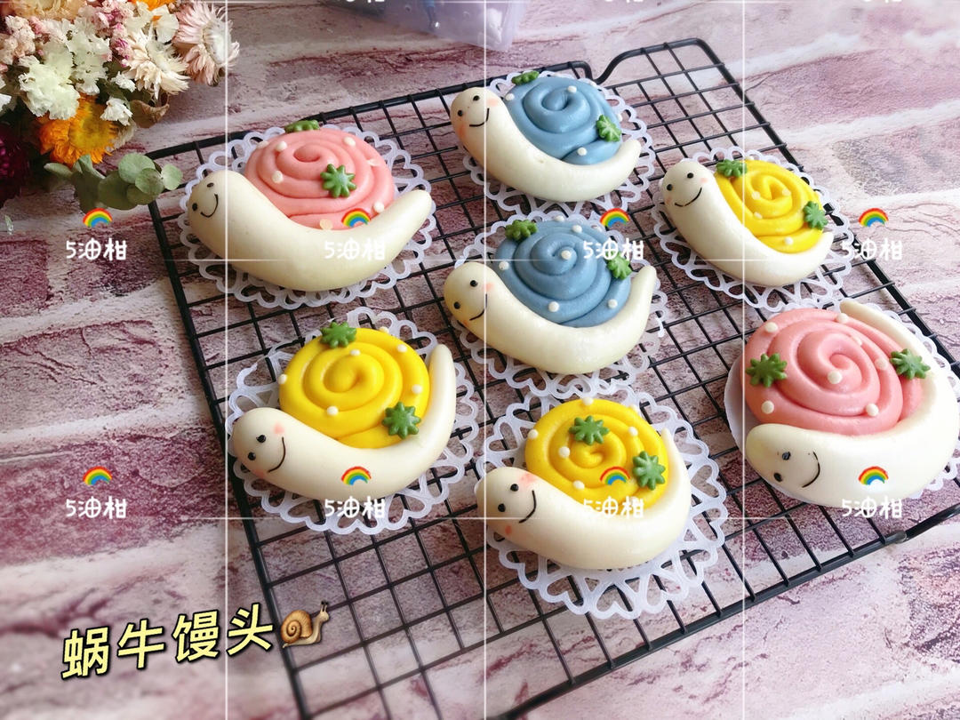 一看就会系列11|草莓蜗牛卡通馒头