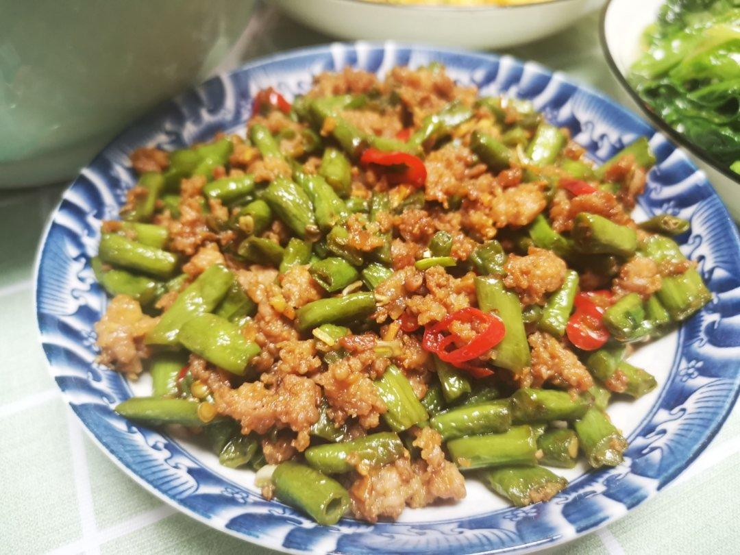 缸豆炒肉末