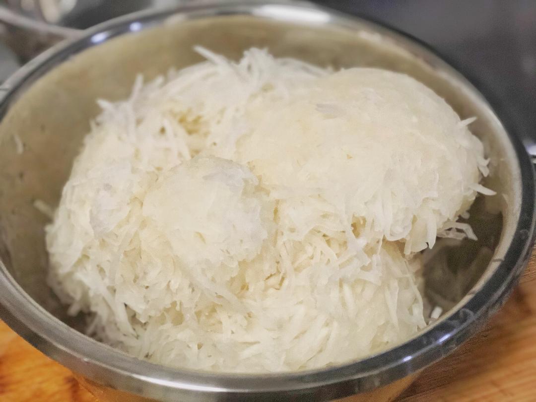 没有辛辣味的白萝卜水饺的做法 步骤5
