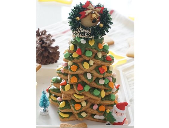 圣诞甜点－星星饼干圣诞树的做法