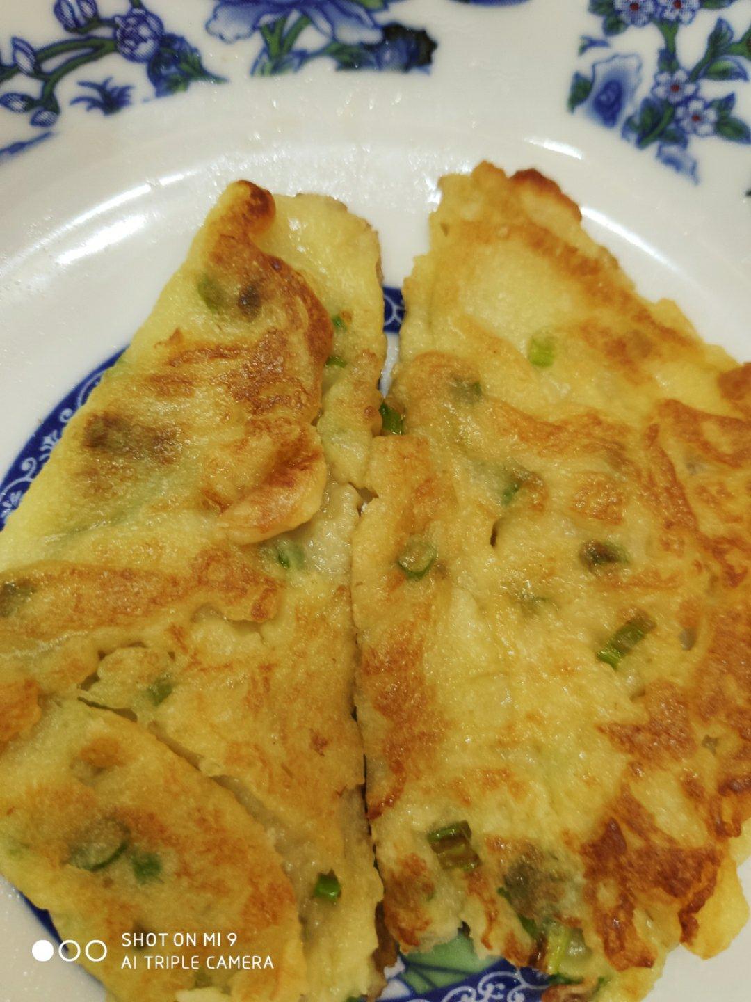 简易小葱鸡蛋软面饼